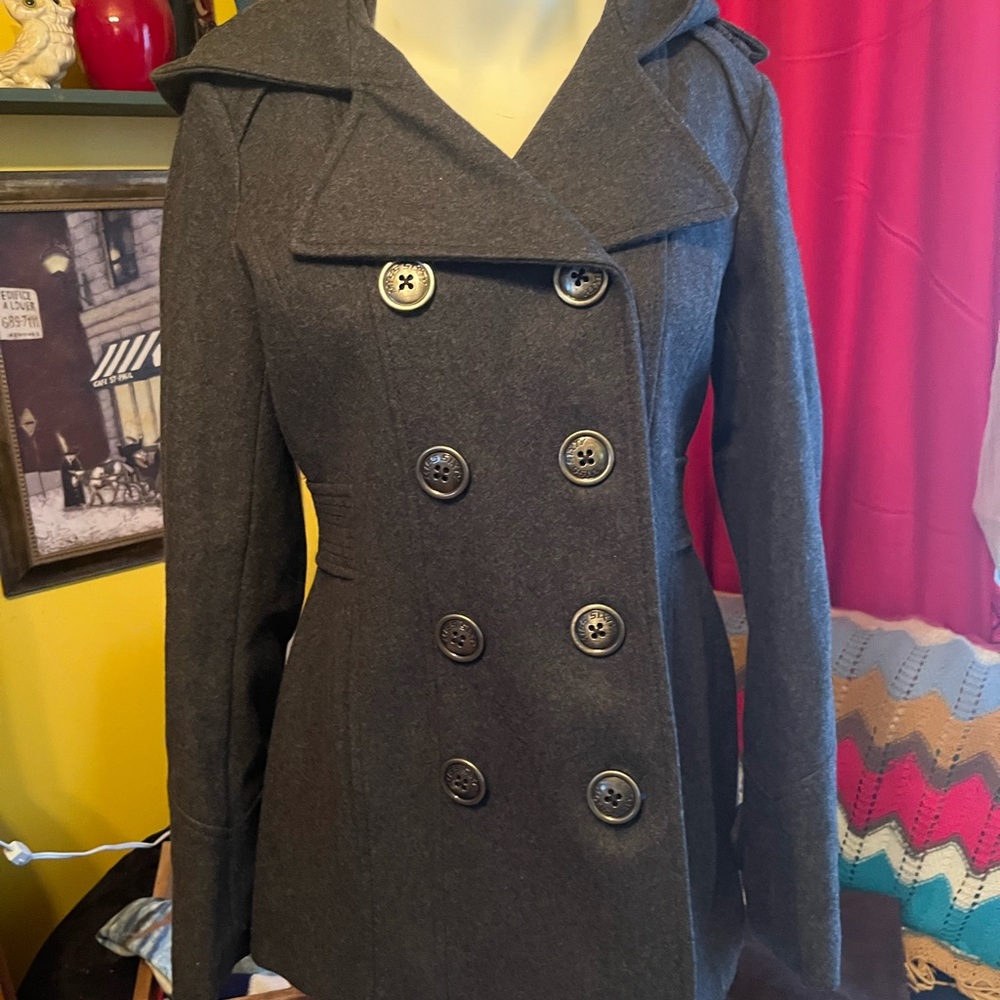 Miss Sixty Charcoal Pea Coat